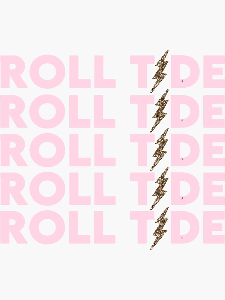 Roll Tide Pink Sticker by stephrosiles