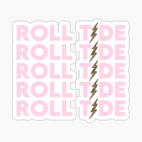 Roll Tide Pink Sticker Sticker