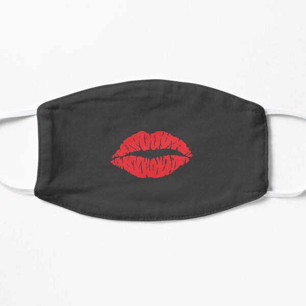 mask with red lips