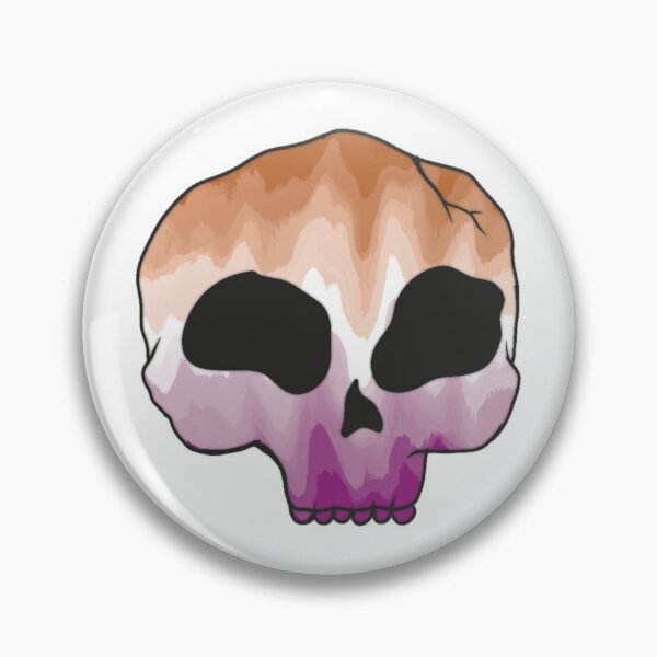 Item preview, Lesbian Pride skull  designed and sold by CoraBee.