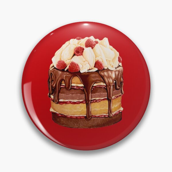 Item preview, Chocolate Raspberry Cake Pattern designed and sold by Kelly  Gilleran.