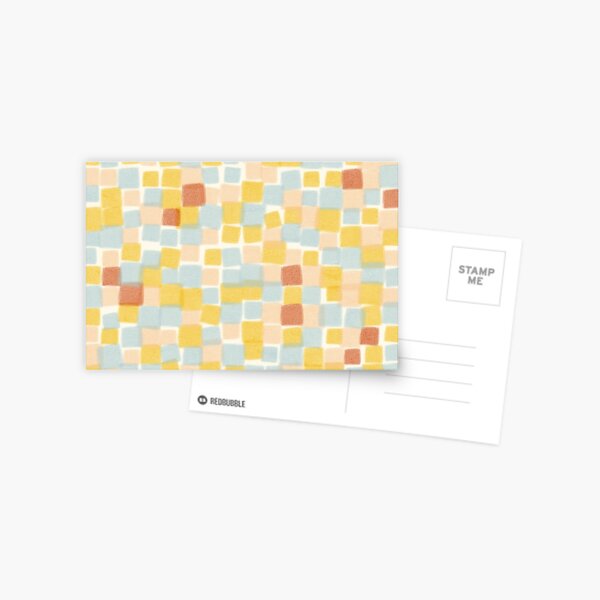 Beachy summer squares Postcard