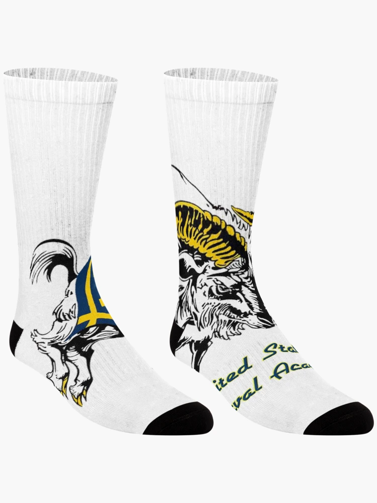 Thumbnail 3 of 5, Socks, THE USNA Rampaging Goat! designed and sold by Nikki SpaceStuffPlus.