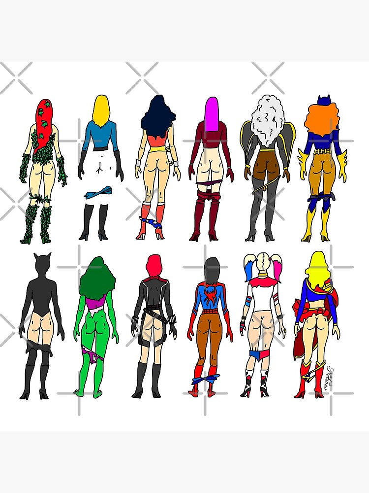 Superheroine Butts LV by notsniwart