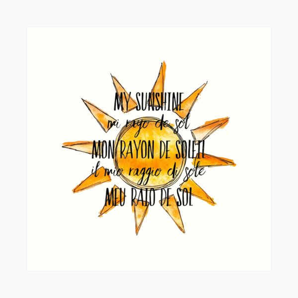 Item preview, My sunshine - Watercolor Sun designed and sold by Lorene GZ.