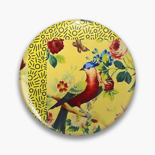 Item preview, Ediemagic chintz yellow bird designed and sold by Ediemagic.