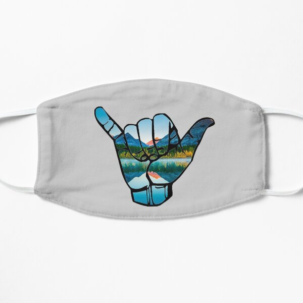 Hang Loose - mountains Flat Mask