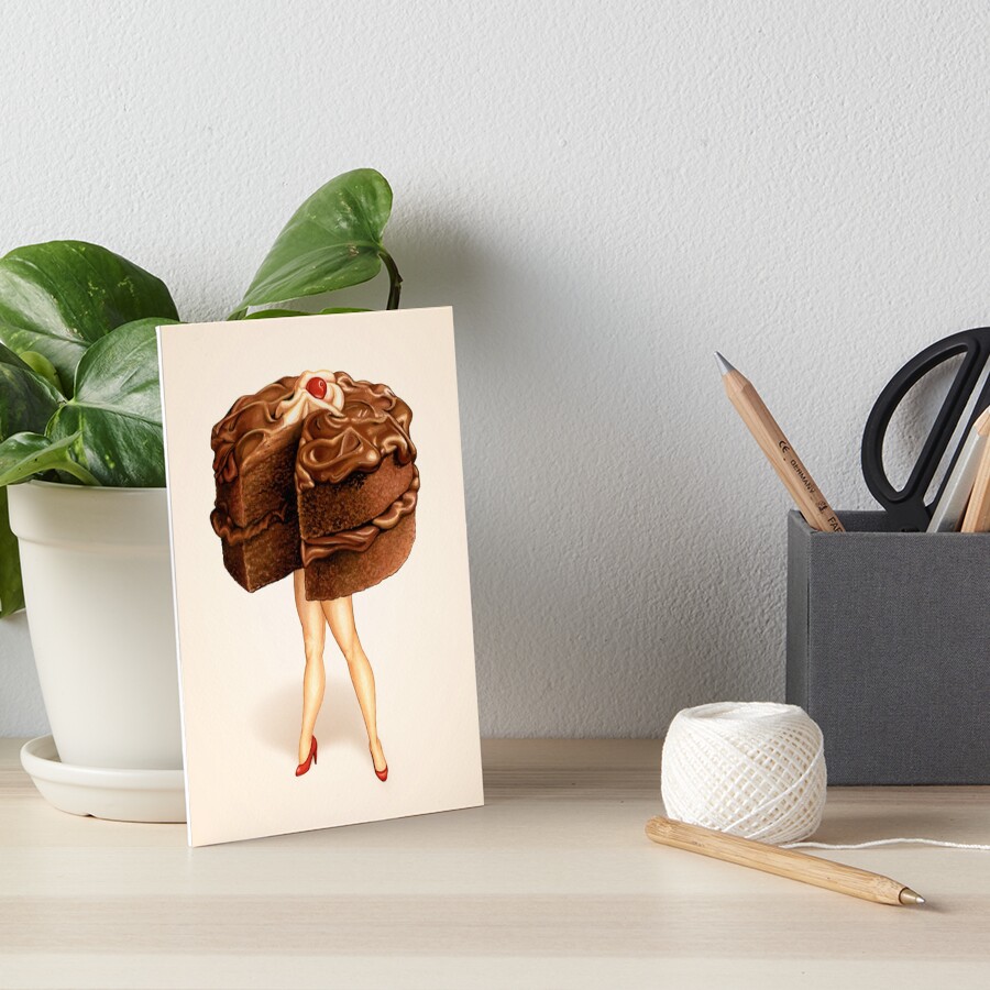 "Hot Cakes Chocolate Ganache" Art Board Print by "Hot Cakes Chocolate Ganache" Art Board Print by