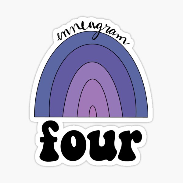 Item preview, enneagram four plain rainbow designed and sold by Haley Keizur.