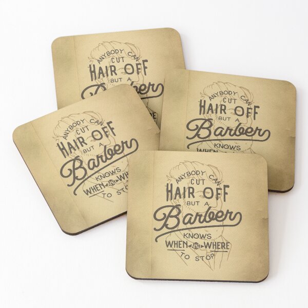 Item preview, Anybody Can Cut Hair Off, But A Barber Knows When And Where To Stop designed and sold by BeardyGraphics.