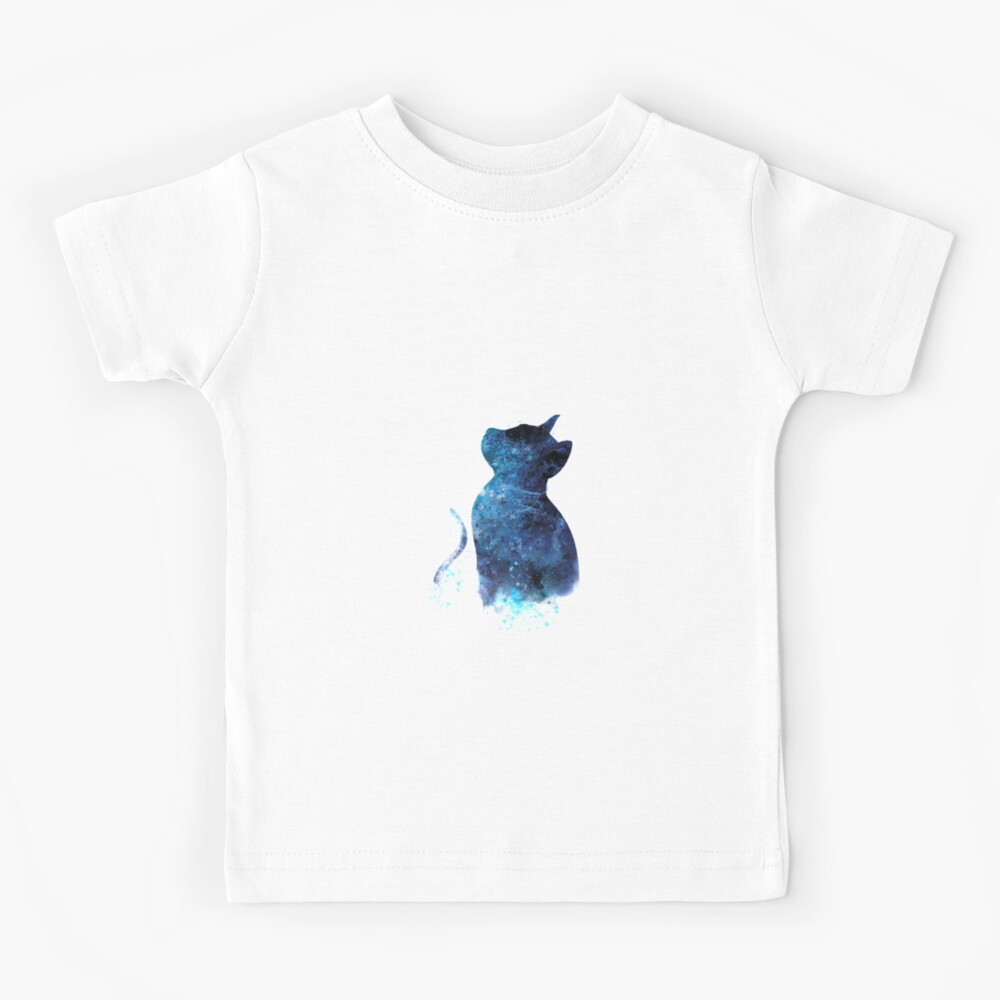 “Blue Cat” Kids T-Shirt for Sale by MonnPrint | Redbubble