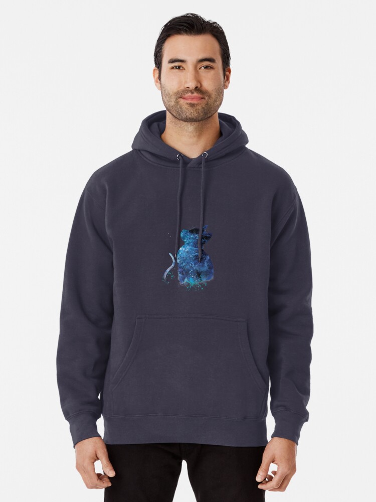 blue cat hoodie