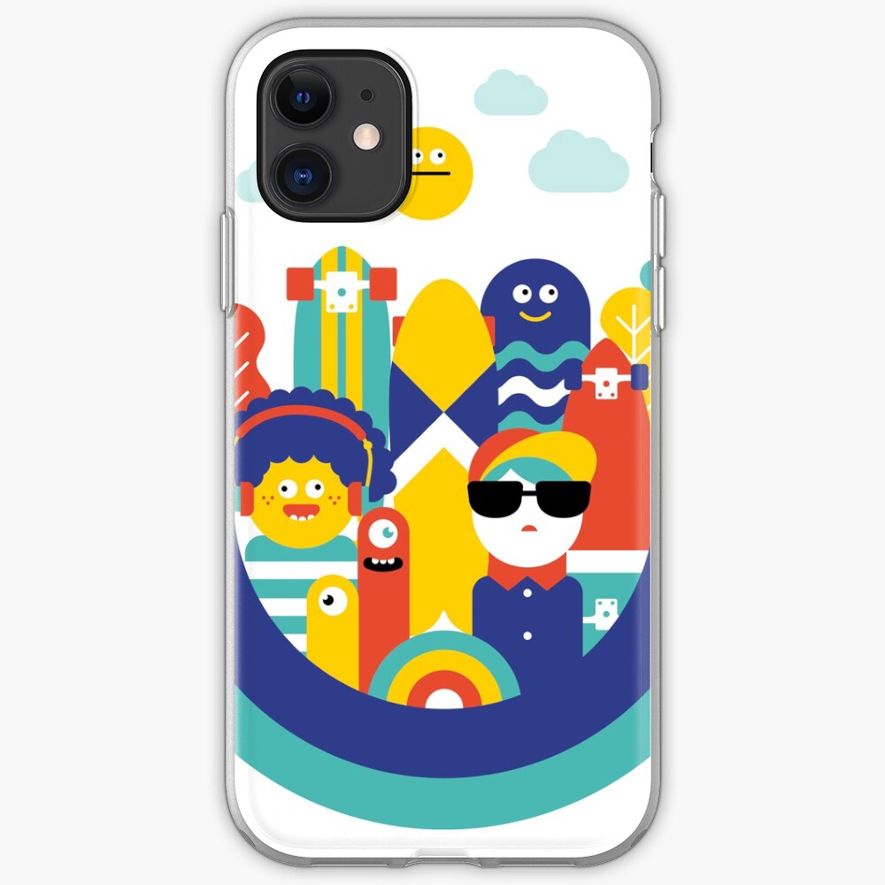 Skate monsters iPhone Case & Cover