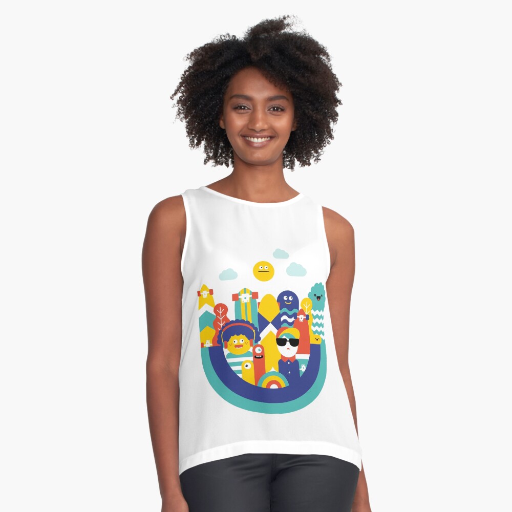 Item preview, Sleeveless Top designed and sold by nomadunicorn.