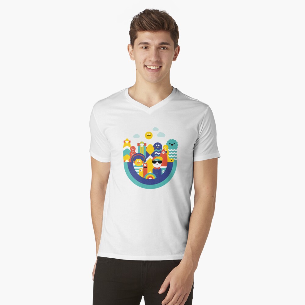 Item preview, V-Neck T-Shirt designed and sold by nomadunicorn.