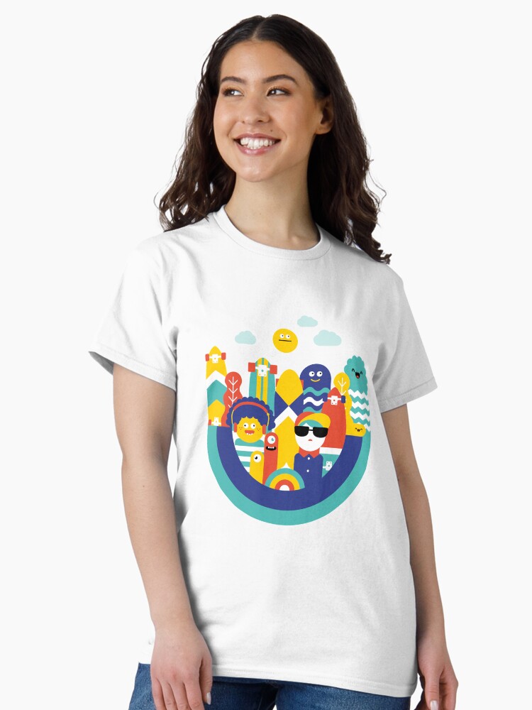 Thumbnail 2 of 7, Classic T-Shirt, Skate monsters designed and sold by nomadunicorn.