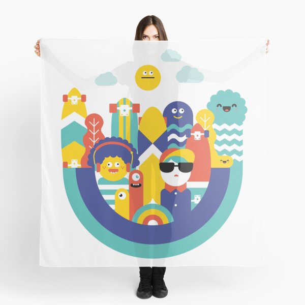Skate monsters Scarf