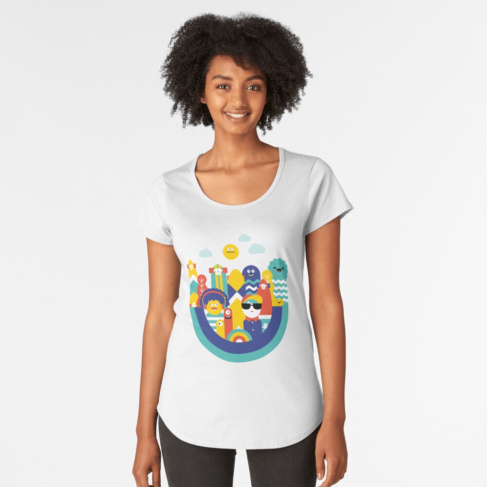 Item preview, Premium Scoop T-Shirt designed and sold by nomadunicorn.