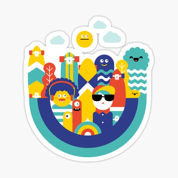 Skate monsters Sticker