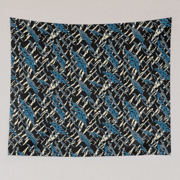 Item preview, Roar! Blue Leopard and Tiger Animal Skin Print designed and sold by mythandframe.