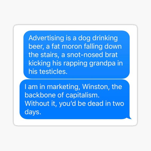 Marketing according to Schmidt Sticker