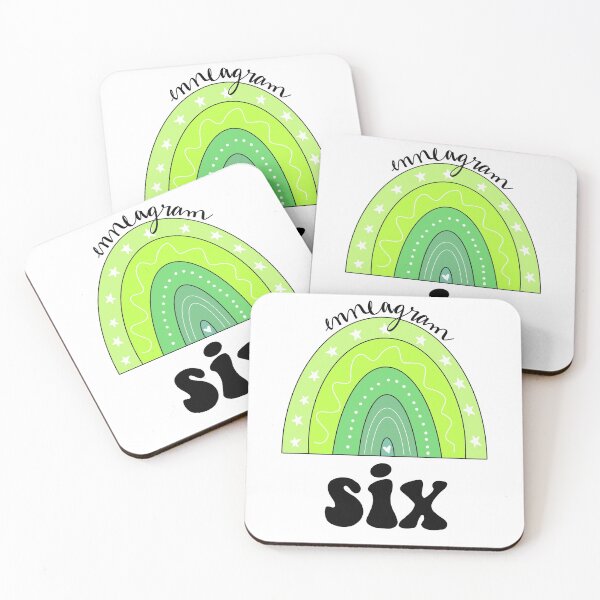 Item preview, enneagram six rainbow designed and sold by Haley Keizur.