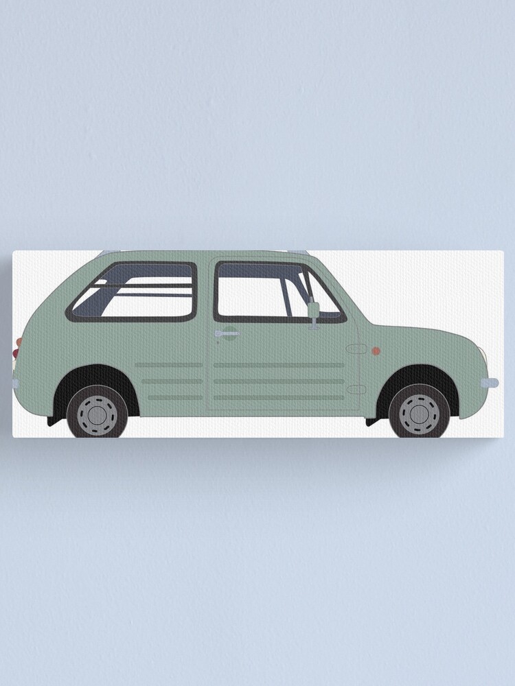 Olive Gray Nissan Pao | Canvas Print