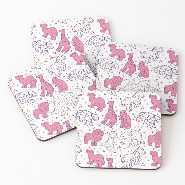 Item preview, Iced Animal cookies - White background  designed and sold by Franilla Bean.
