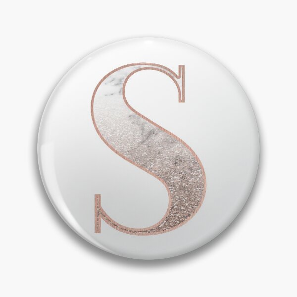 Item preview, Monogram rose gold glitter marble S designed and sold by marbleco.