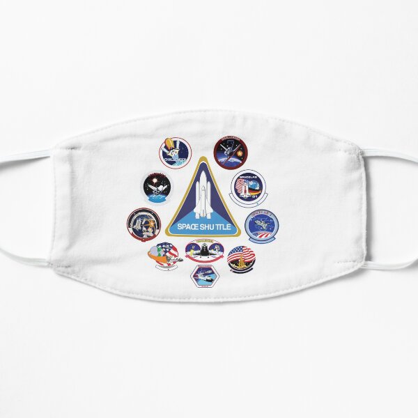 NASA Challenger Space Shuttle Missions Flat Mask