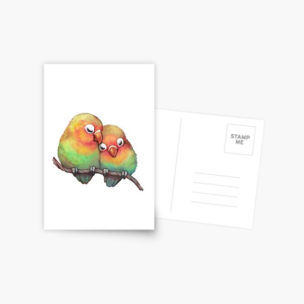 Lovebirds Postcard