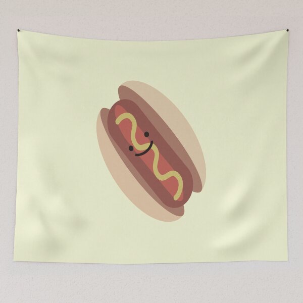 Artikelvorschau, Glücklicher Hot Dog entworfen und verkauft von Hedgie Designs.