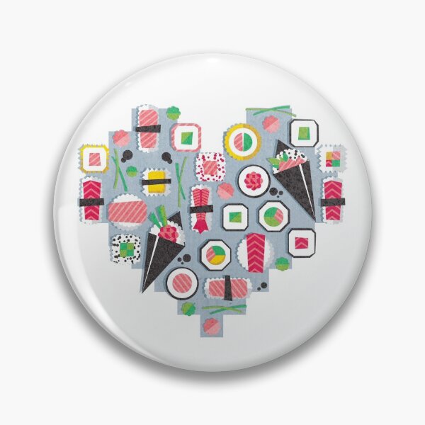Item preview, Paper cut geo sushi // pastel blue background designed and sold by SelmaCardoso.