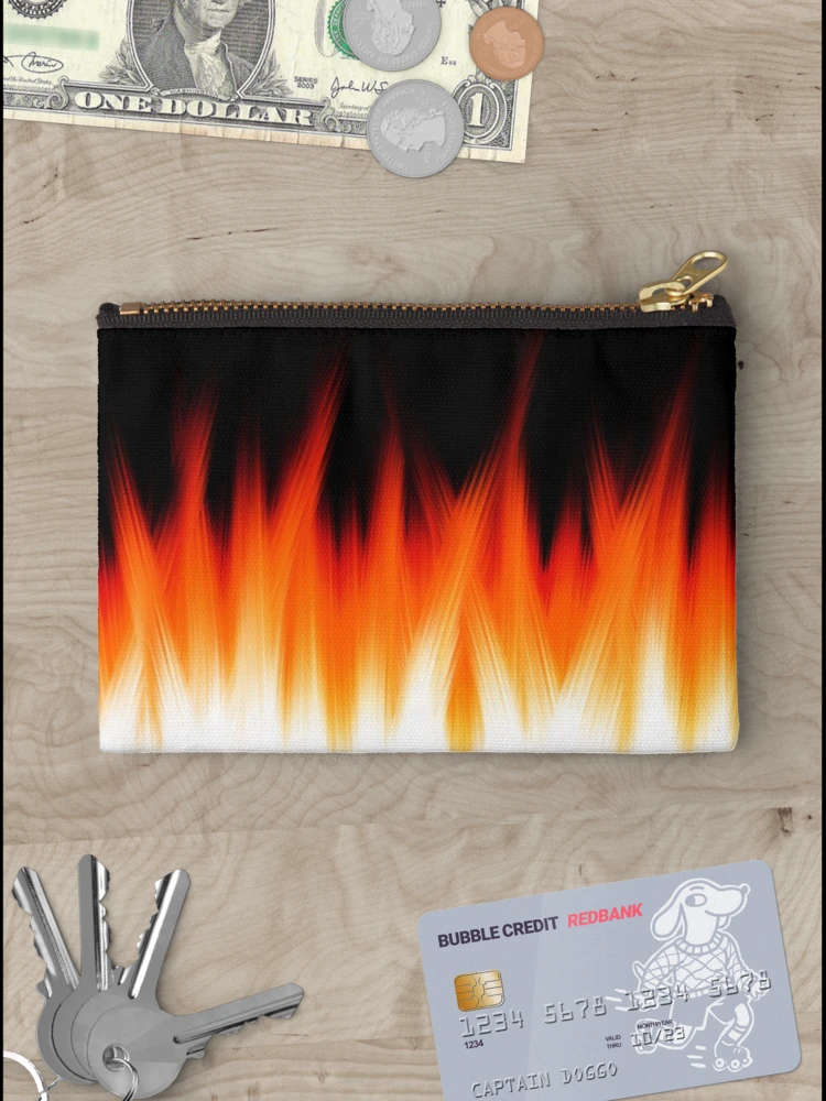 Thumbnail 3 of 4, Zipper Pouch, Fire Pattern designed and sold by MagicMullet.