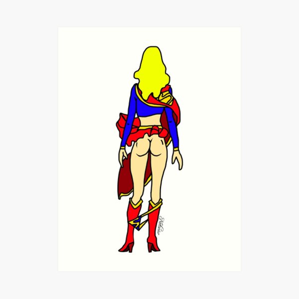 Super Sexy Butt Female Art Print