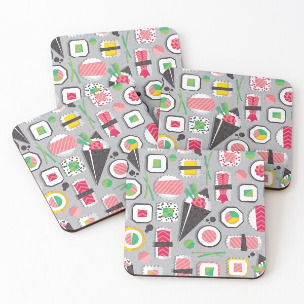 Item preview, Paper cut geo sushi // grey background designed and sold by SelmaCardoso.