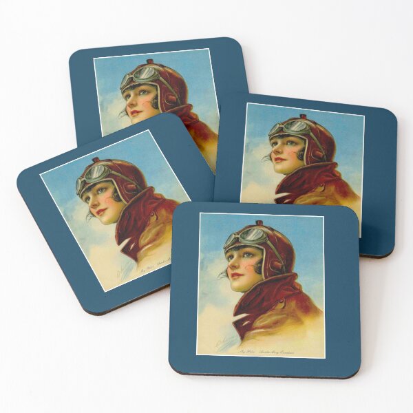 Item preview, AMELIA EARNHART: Vintage Sky Pilot Painting Print designed and sold by posterbobs.