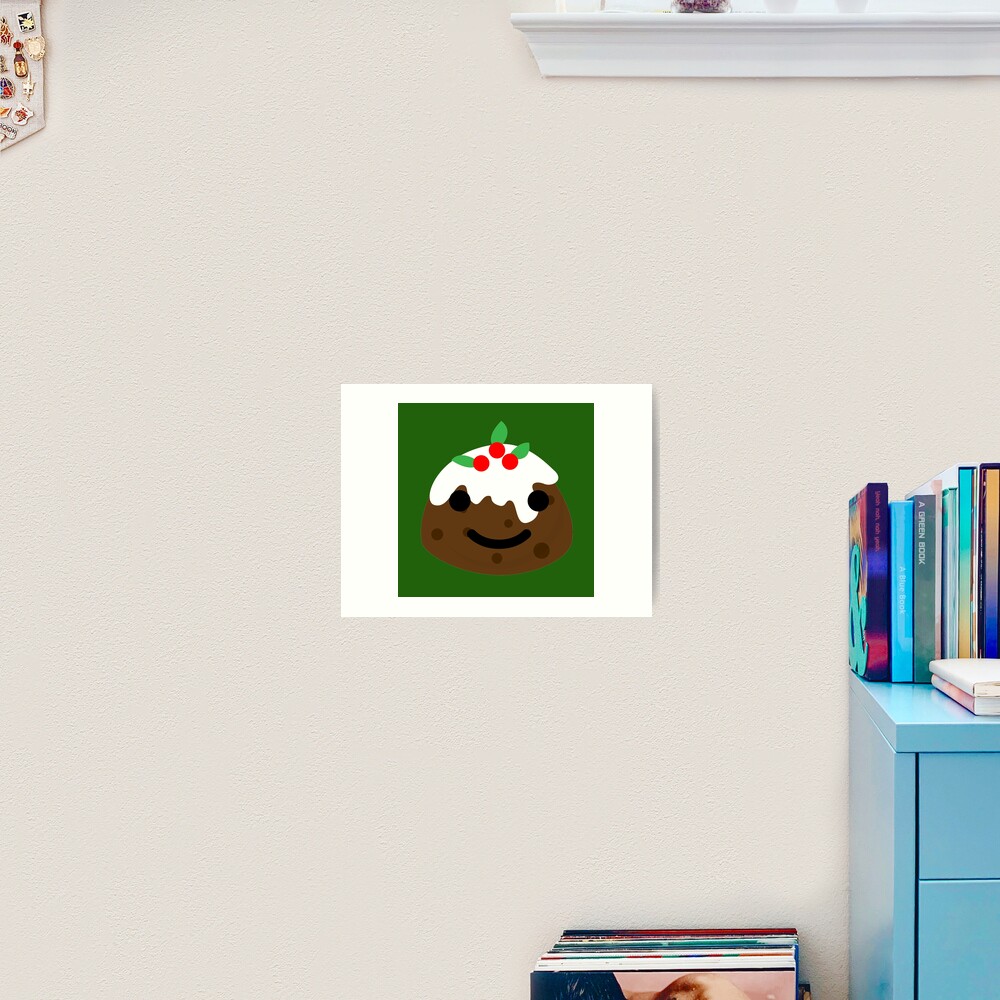 "christmas pudding emoji" Art Print by gossiprag Redbubble
