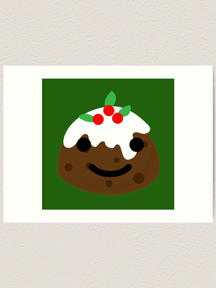 "christmas pudding emoji" Art Print by gossiprag Redbubble