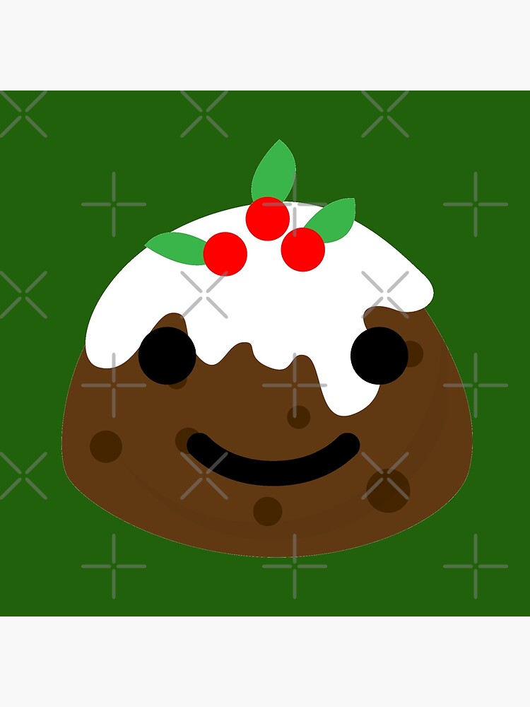 "christmas pudding emoji" Poster for Sale by gossiprag Redbubble