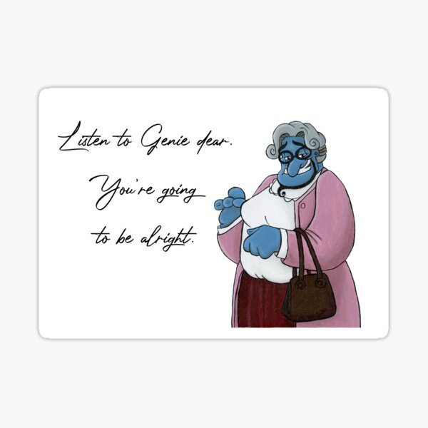 Artikel-Vorschau von Hören Sie Genie, Dear | Frau Doubtfire | Aladdin, designt und verkauft von Luce Edwards.