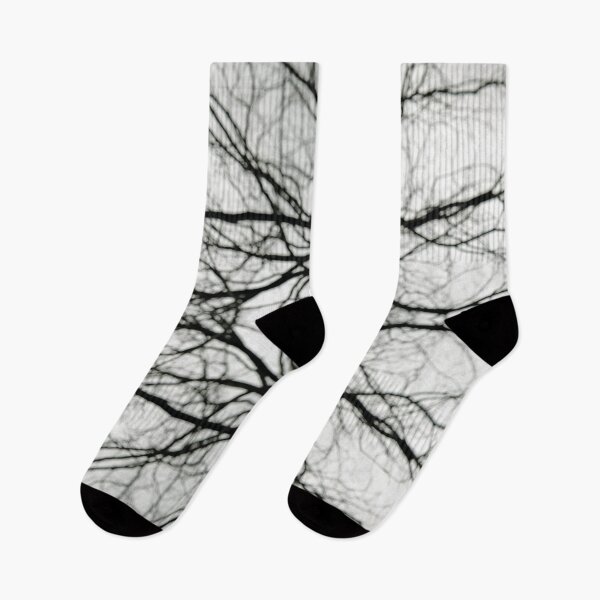 Item preview, Abstract Bokeh Branches - Black & White Mood - Natural Neutral designed and sold by TurningMoss.