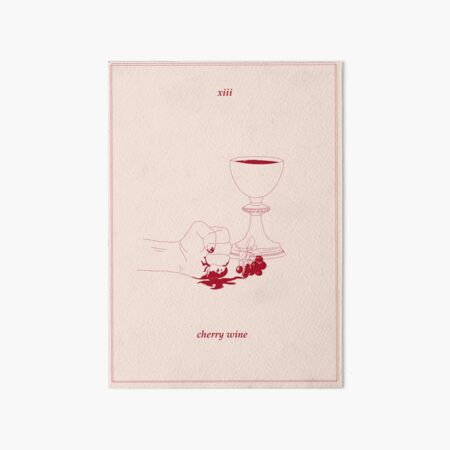 cherry wine - tarot card Art Board Print