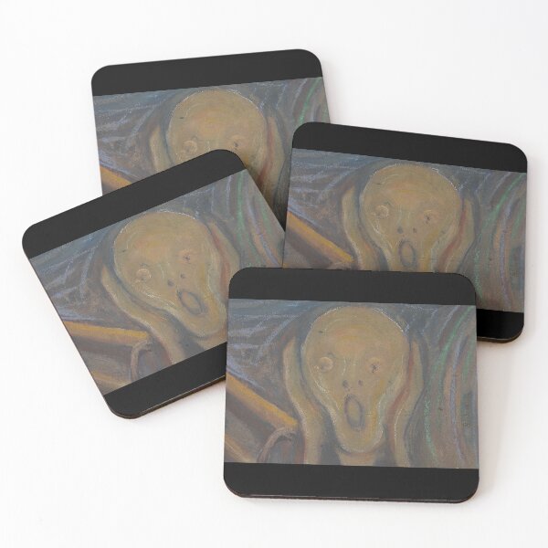 Item preview, Munch Scream Face Mask designed and sold by weavernap.
