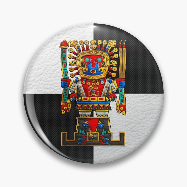 Item preview, Incan Gods - The Great Creator Viracocha on Black and White designed and sold by Serge Averbukh Art Studio.