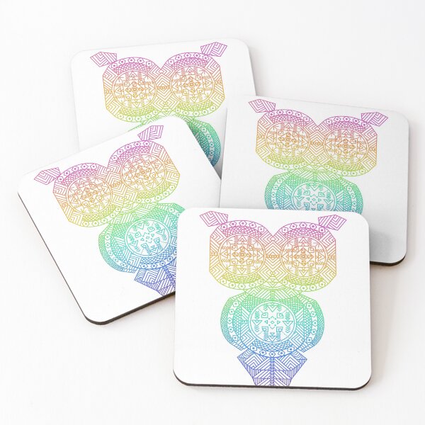 Item preview, Rainbow Geometric Owl designed and sold by Livia Bonola.