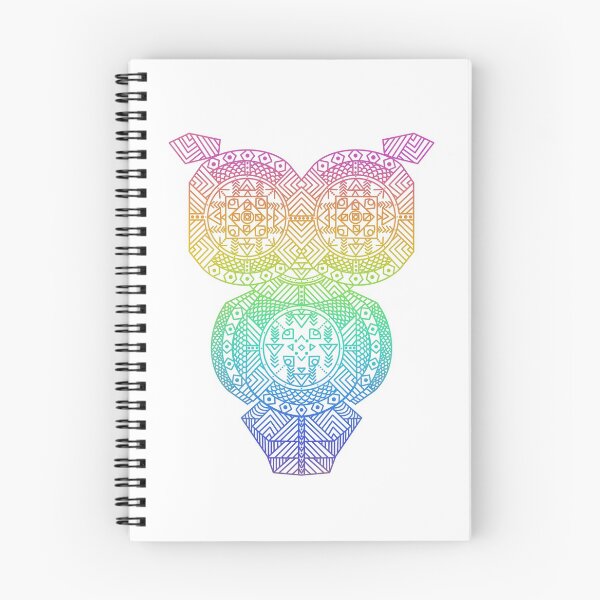 Item preview, Rainbow Geometric Owl designed and sold by Livia Bonola.