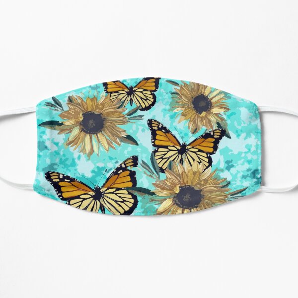 Monarchen und Sonnenblumen Flache Maske