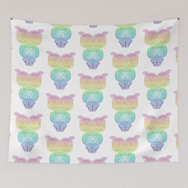 Item preview, Rainbow Geometric Owl designed and sold by Livia Bonola.