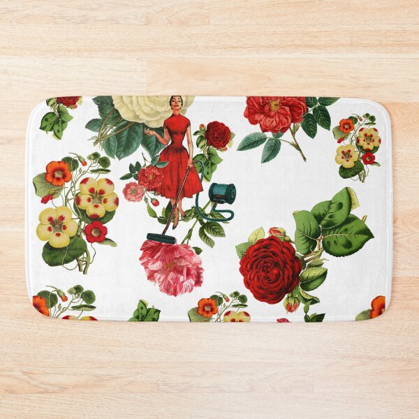 Item preview, Keep it clean floral collage designed and sold by Snexus.